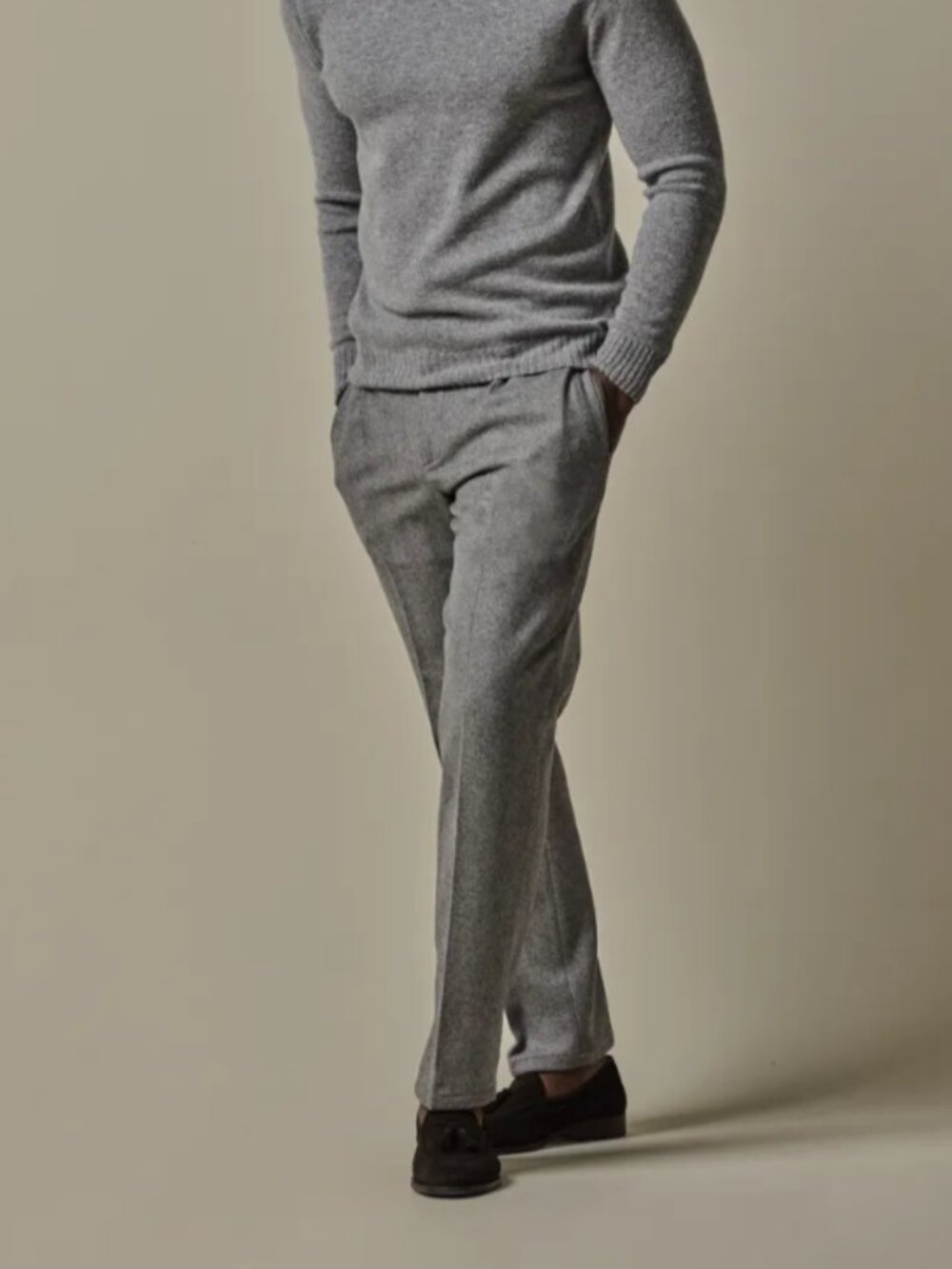 BNWT AW25 PROFUOMO WOOL HERRINGBONE PANTS 50